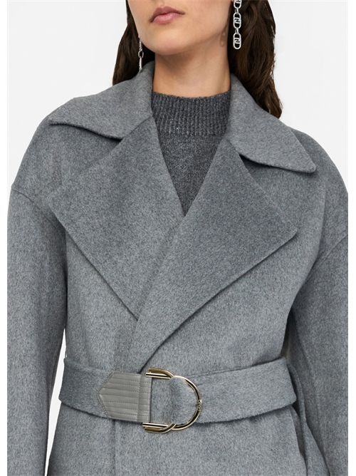 Cappotto in lana con cintura LIU JO | CF5283T4627/03243